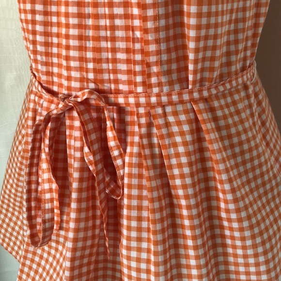 NAUTICA GINGHAM ORANGE TOP 🧡 - Picture 3 of 8
